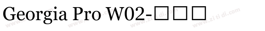 Georgia Pro W02字体转换